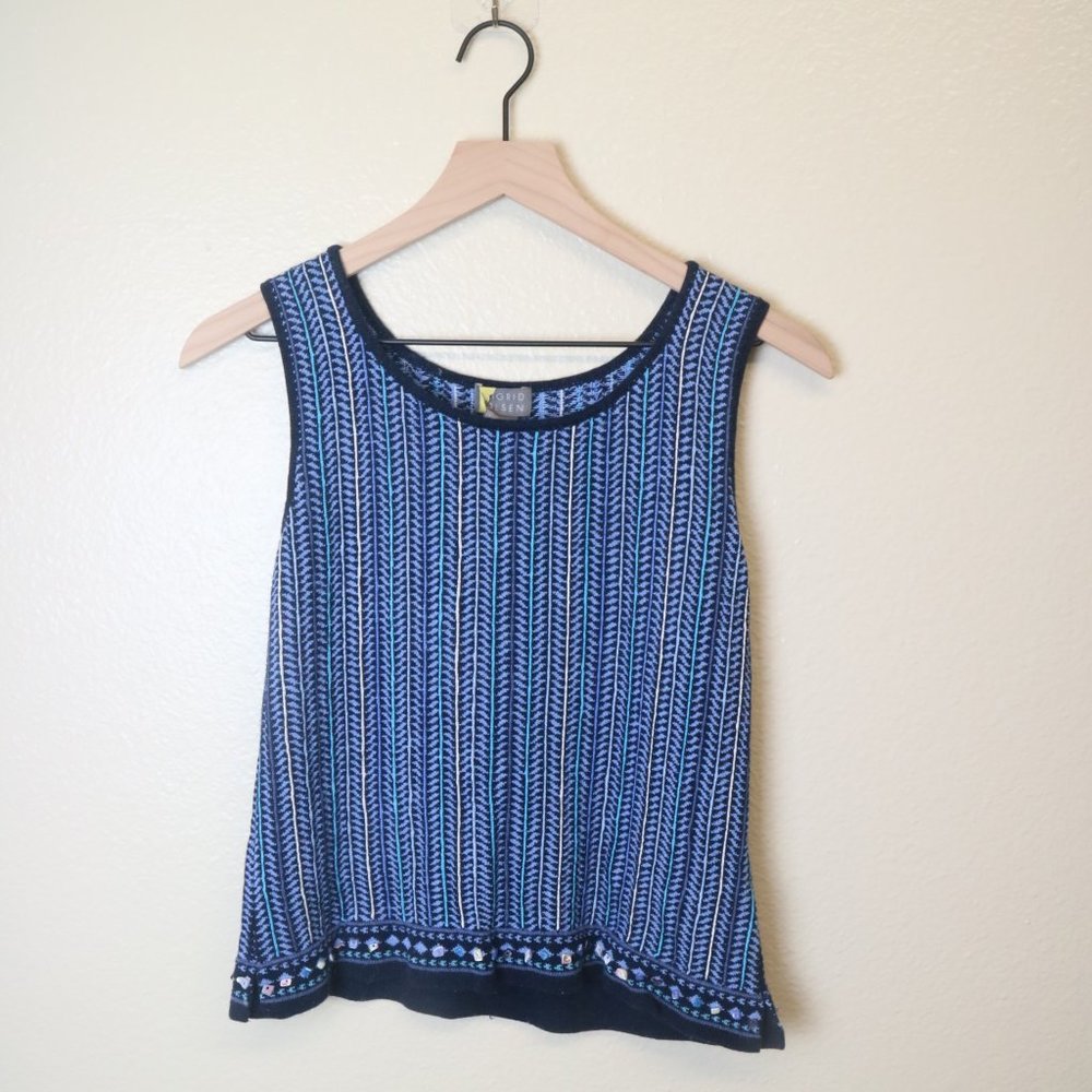 Vintage Knitted Blue Top